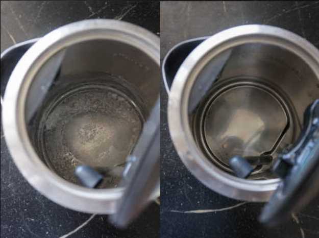 limescale in the kettle