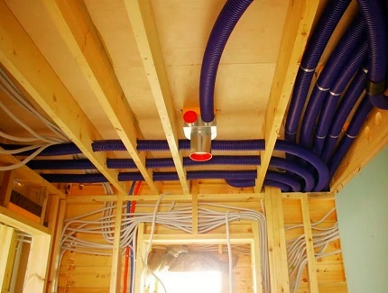 Instalação de tubo de ventilação