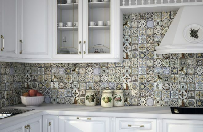 kitchen apron tiles