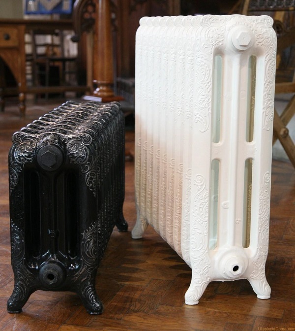 Various dimensions of cast iron radiators