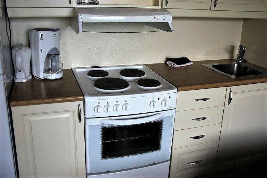 Electric stove in the work area