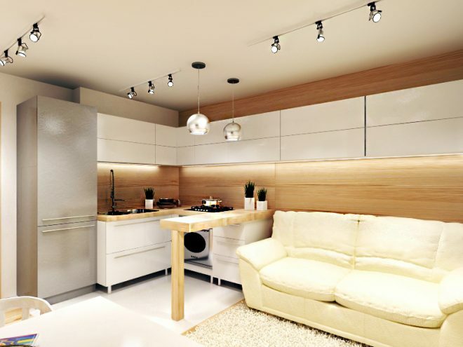 Küche Wohnzimmer 14 m²