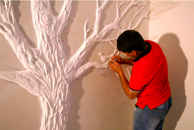 DIY basreliéf na stene pre začiatočníkov: ako vyrobiť, foto - Setafi