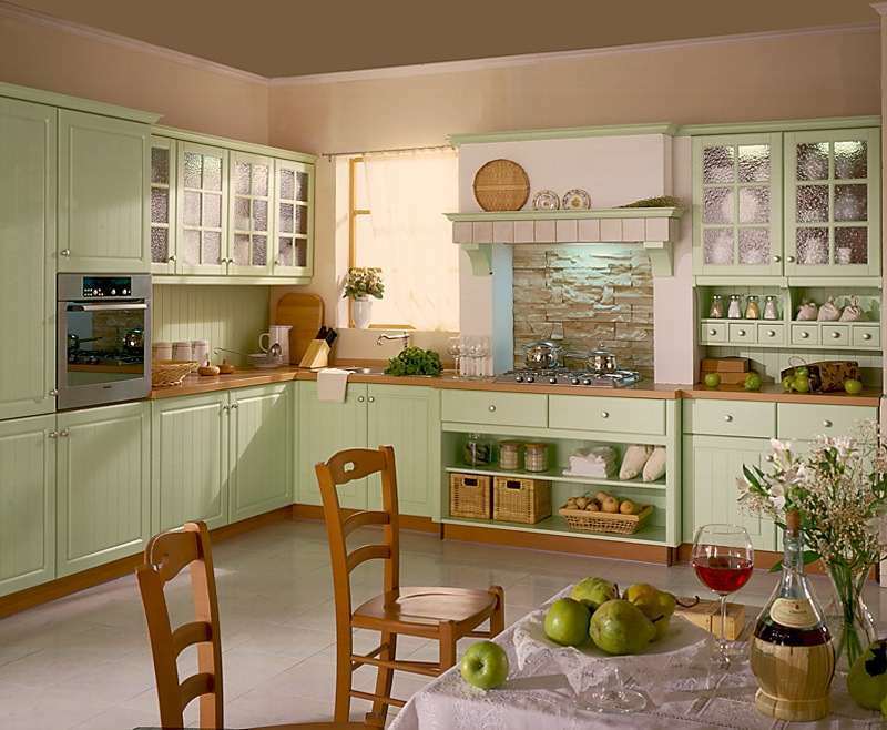 The nuances of finishing the kitchen in olive tones