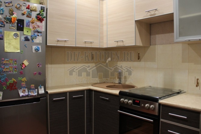 Moderni virtuvė su aliuminio profiliu