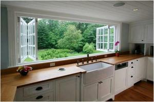 Wood is a classic material for making kitchen worktops