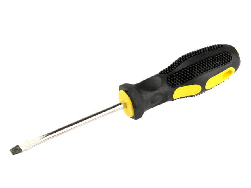 Slotted screwdriver.
