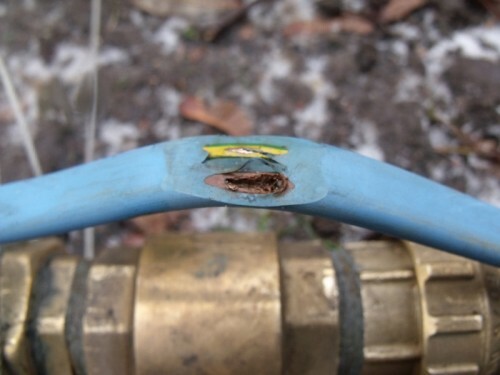 Poškodený kábel čerpadla