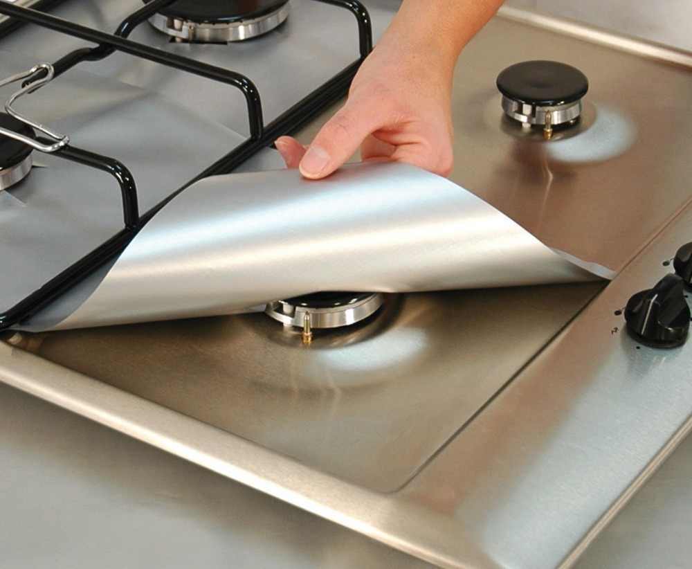 Protective mat on a gas stove: first impressions