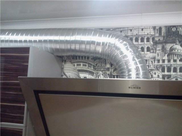 Ventilation pipes for kitchen hoods: types, installation