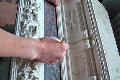 DIY plaster stucco molding