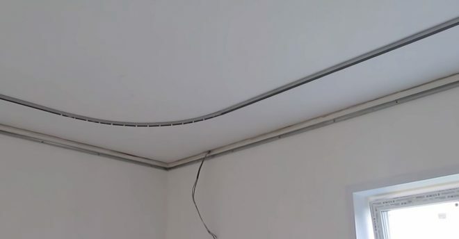 Ceiling frame made of metal profile