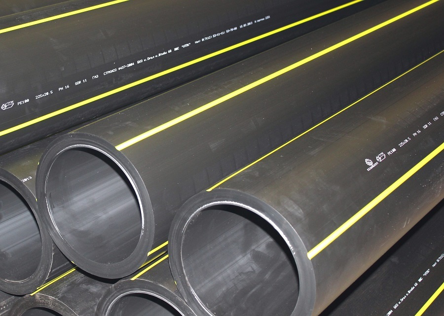 High-quality polyethylene pipes for gas