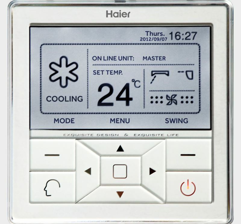 Channel air conditioner control panel