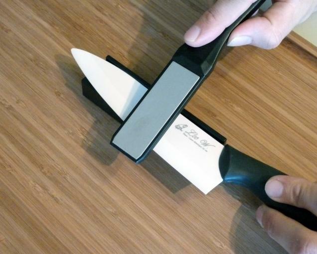 Slibning af en keramisk kniv