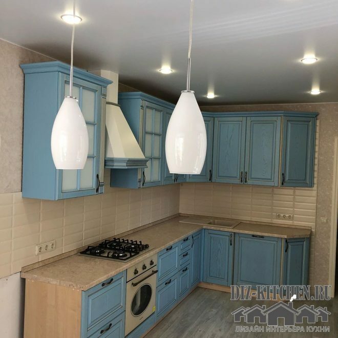 Cozinha azul