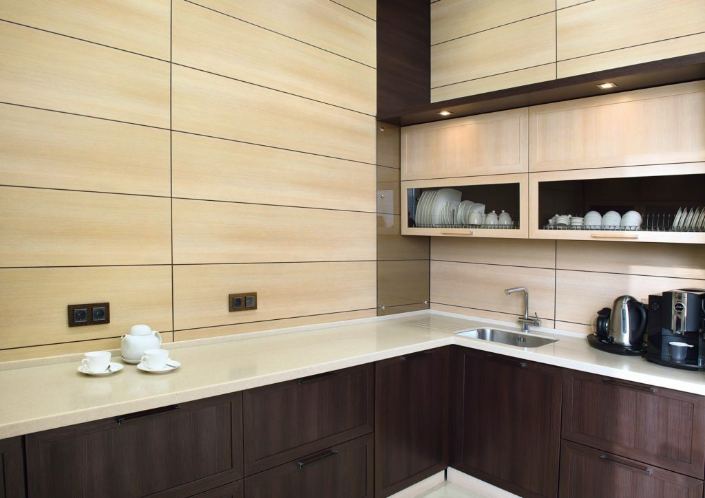 walls in the kitchen from MDF