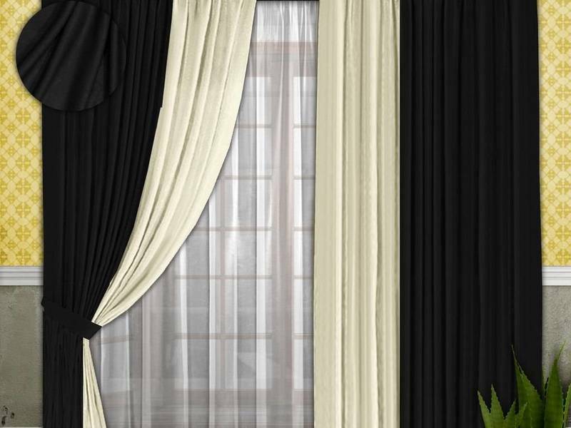 Varianter av gardiner i vardagsrummet