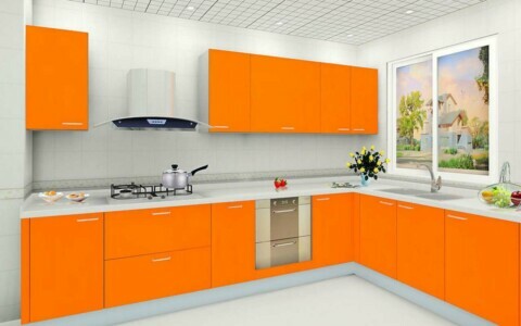 Oranž köögikujundus